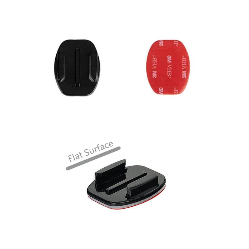 KFFTWWX cho Gopro Hero 11 10 9 Đen 8 7 6 5 4 3 Cong Phẳng Dán Miếng Dán cho Go Pro Phụ Kiện YI 4K SJ4000 DBPOWER EKEN