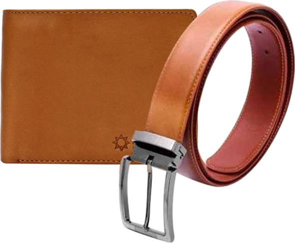 Bộ Ví &amp; Thắt lưng Nam Da Bò Huy Hoàng HT2101-HT4128 (23 x 11,5 cm) - Da