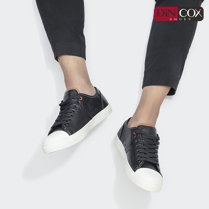 Giày Sneaker Da Nam DINCOX C11 Trẻ Trung, Năng Động Blackshiny