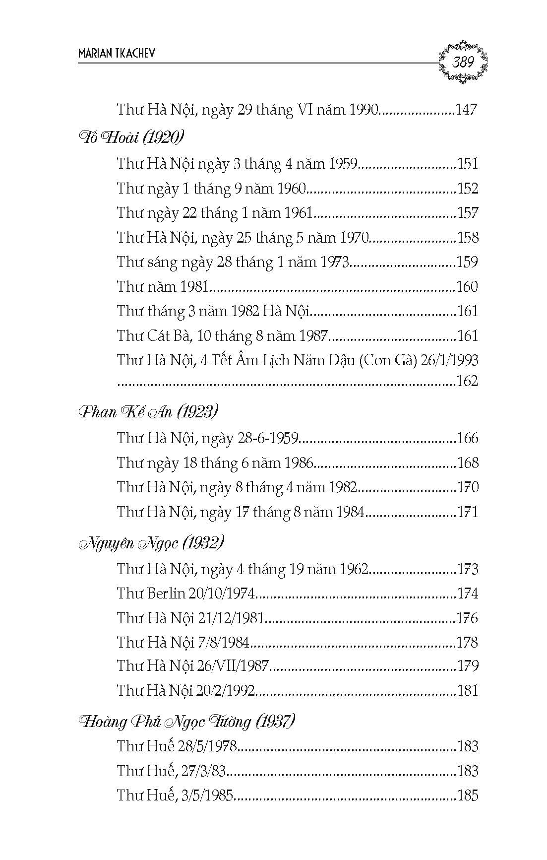 Những Bức Thư Và Ký Ức (Phần 2 của Người Bạn Tài Hoa Và Chí Tình) - Tác giả Marian Tkachev; Thúy Toàn, Phạm Vĩnh Cư dịch