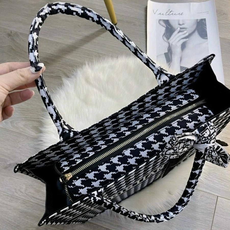 Túi xách nữ TOTE thổ cẩm công sở nữ thời trang hàn quốc xách tay nữ đẹp size 35cm tặng kèm khăn lụa