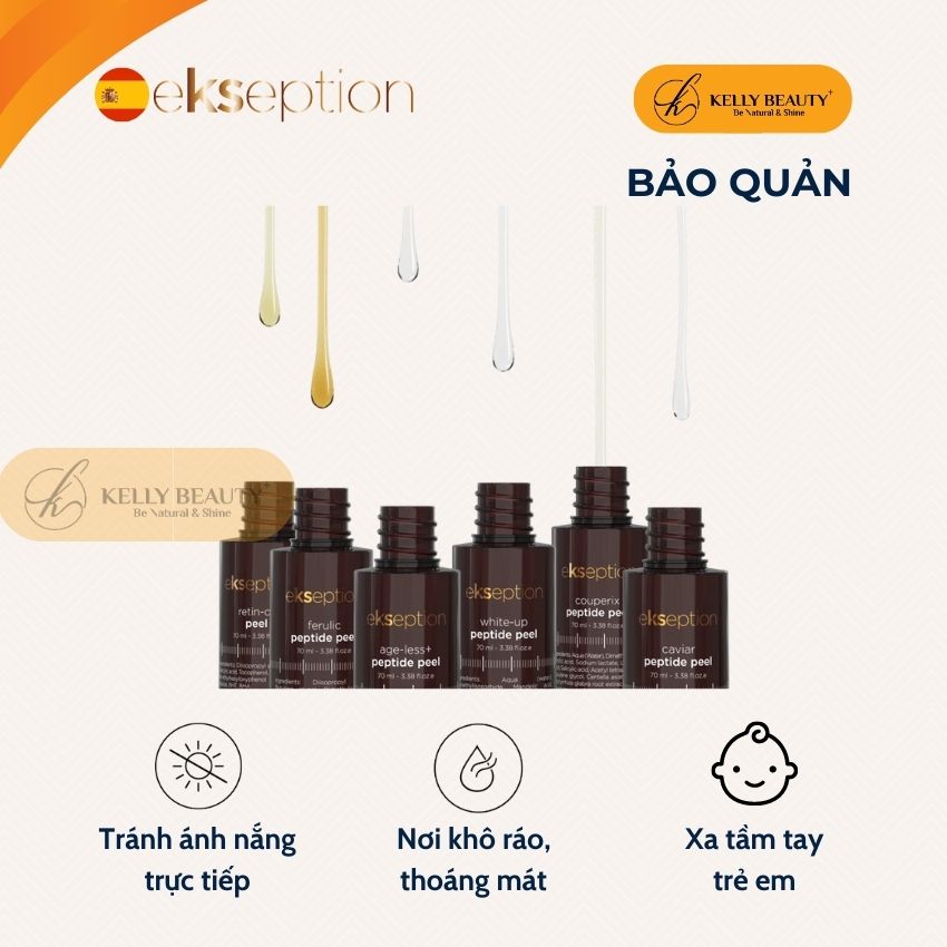 ekseption Couperix Peptide Peel - Phục Hồi Da Mỏng Yếu, Giãn Mao Mạch; Giảm Đỏ và Giảm Kích Ứng - Kelly Beauty