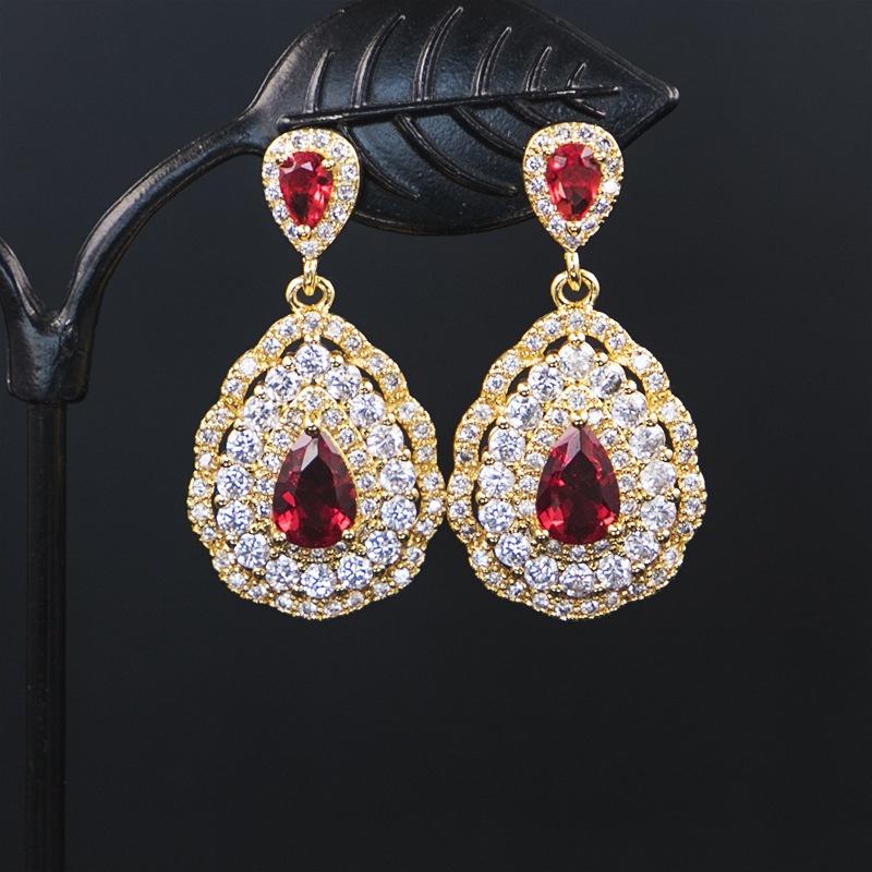 Tổng hợp các bộ trang sức zircon đính đá sang trọng quý phái
