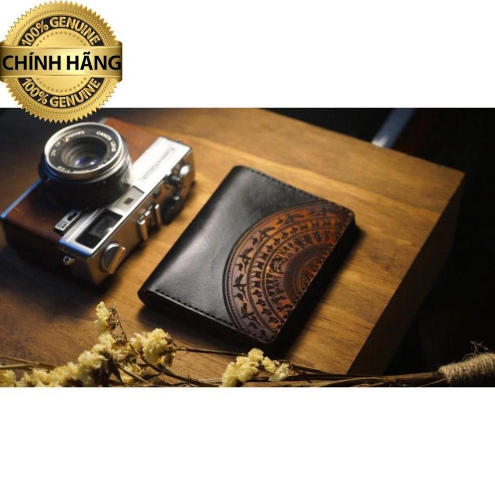 VÍ RAM TRỐNG ĐỒNG ĐEN TUYỀN DÁNG ĐỨNG – MỆNH THỦY VÀ MỆNH MỘC - HÀNG CHÍNH HÃNG RAM LEATHER .