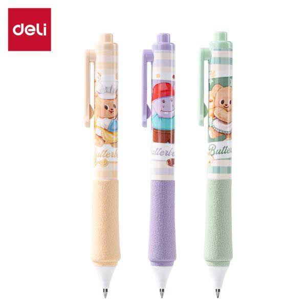 Bút Gel Deli Siêu Trơn 0.5mm Đen HY006