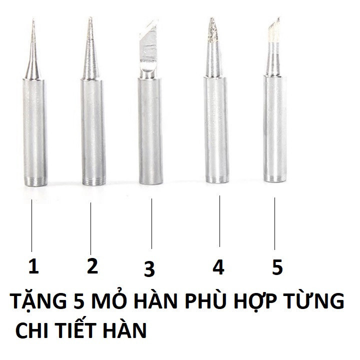 Mỏ Hàn Thiếc Mini Cắm Điện 220V-60W Tiện Dụng + Mũi Hàn