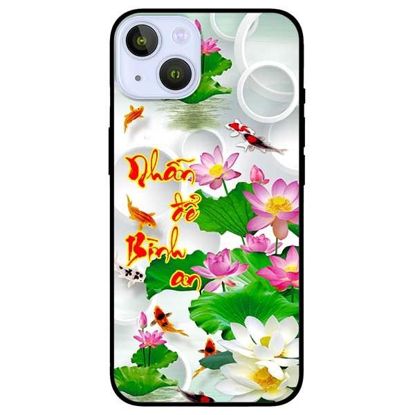 Ốp lưng dành cho Iphone 13 Mini - Iphone 13 - Iphone 13 Pro -  Iphone 13 Pro Max - Thư Pháp Nhẫn Bình An