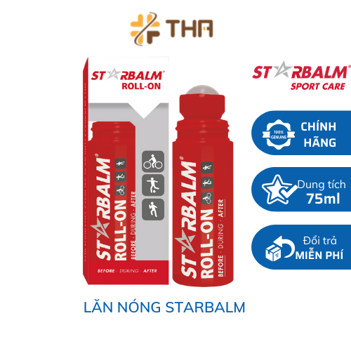 CHAI LĂN LÀM NÓNG CƠ Roll-On Warm Starbalm - Hà Lan 75ml