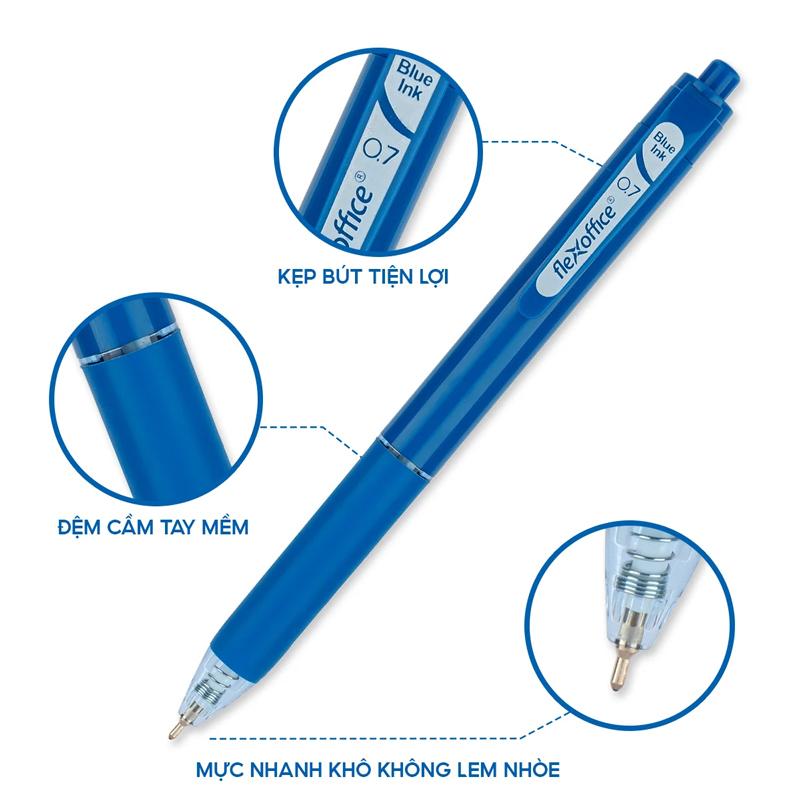 Hộp 10 Bút Gel Màu FlexOffice FO-GELB056