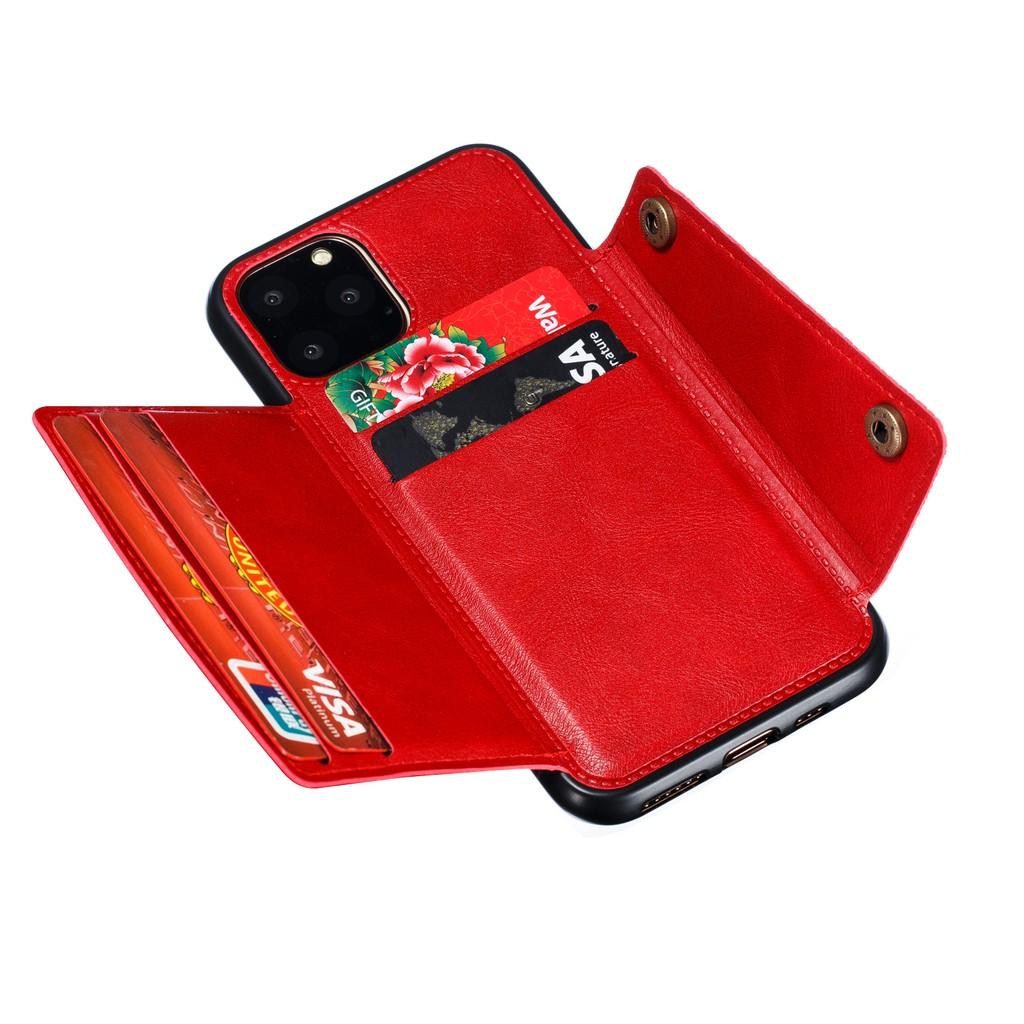 Ốp lưng da ví gập cho iPhone 12 iPhone 11 Pro Max iPhone 12