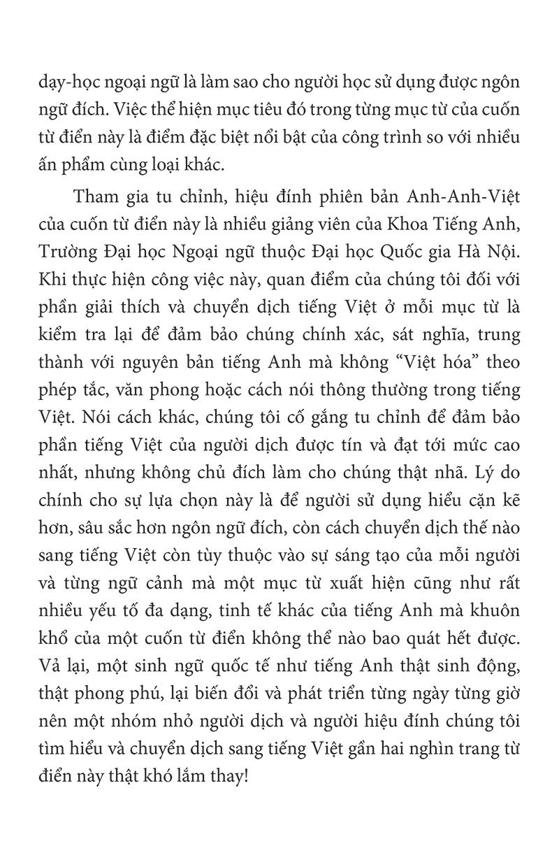 Từ Điển Oxford Anh - Anh - Việt (Bìa Vàng) - Tái Bản