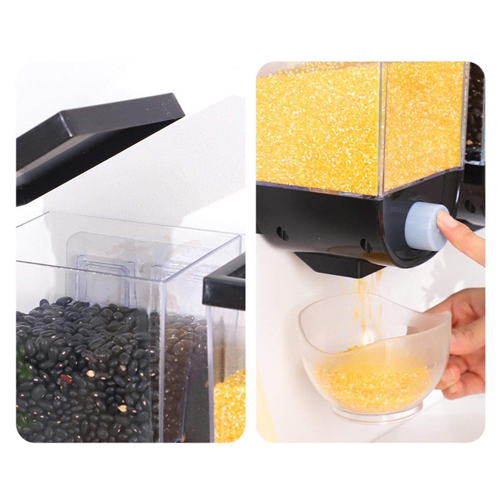 Cereal Dispenser Keep Fresh Food Dispensers for Kitchen Grain Dry Beans
