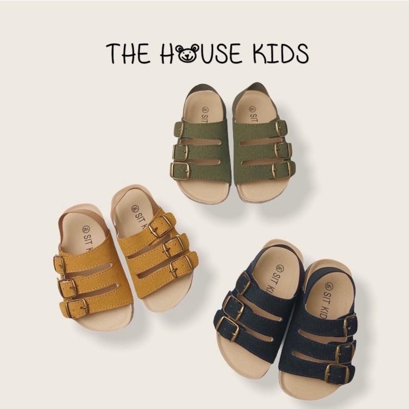 Sandal Cho Bé Trai Sandal Trẻ Em Cao Cấp THE HOUSE KIDS Da Lộn Màu Sắc