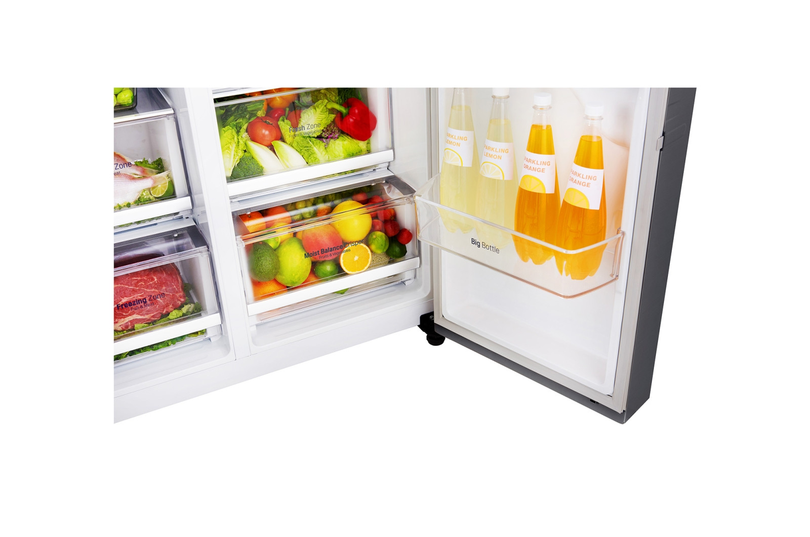 Tủ lạnh LG SBS GR-D247JDS Inverter 601 Lít (HÀNG CHÍNH HÃNG)