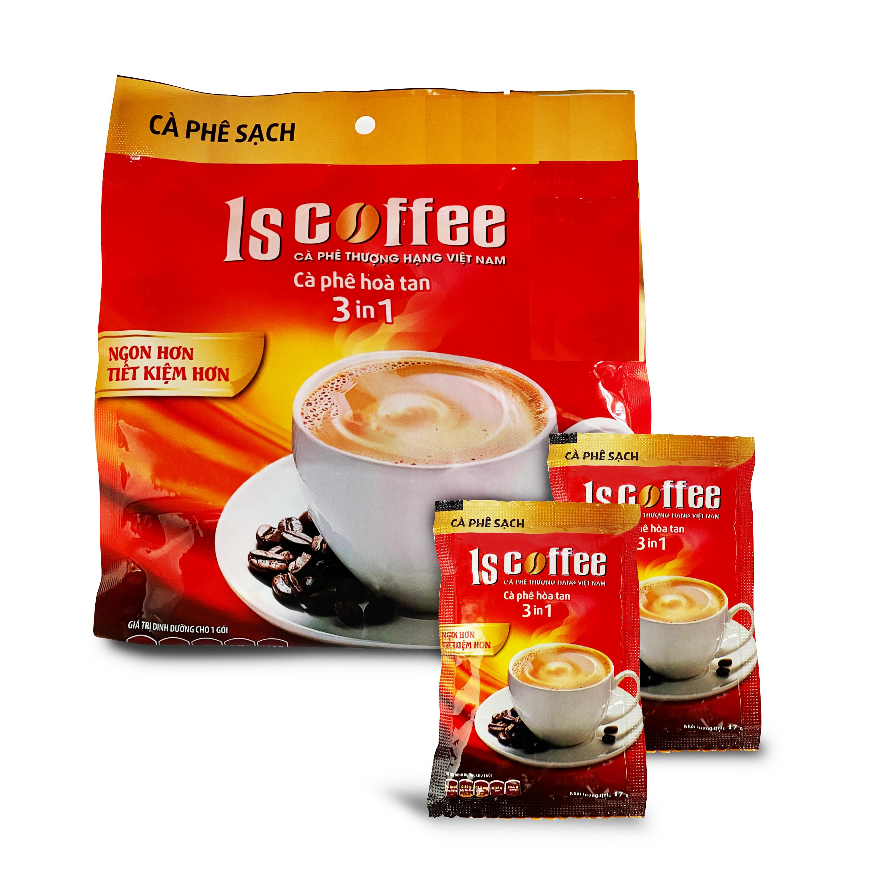 Cà Phê Hòa Tan 3in1 1s Coffee Hương Thơm Đậm Đà, Chuẩn Vị, Đúng Gu (20 gói x 17g)