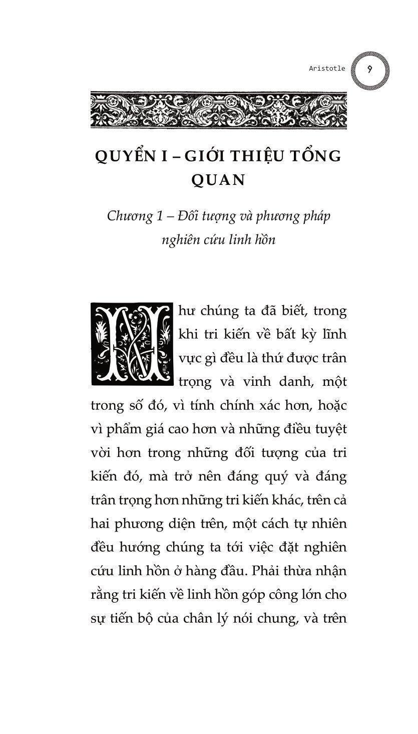 Bàn Về Linh Hồn - Peri Psychēs - Tác Phẩm Triết Học Kinh Điển