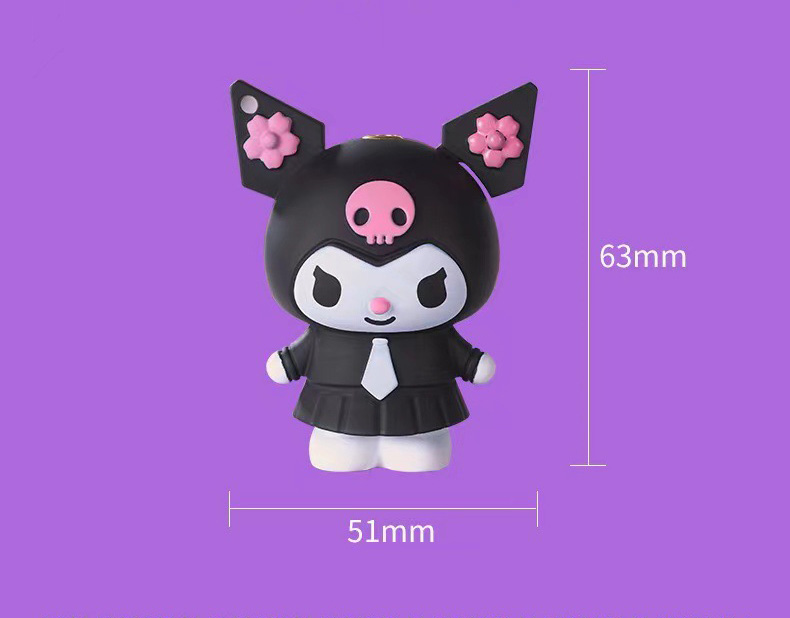 Bật Lửa Hoạt Hình Kuromi Có Dây Đeo – Xài Gas