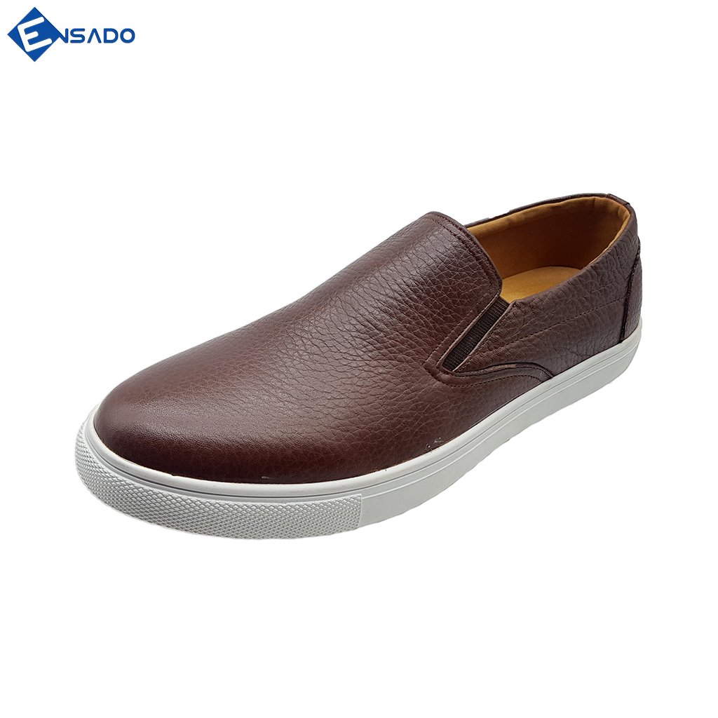 Giày Slip On Nam Da Bò Nguyên Tấm Năng Động Trẻ Trung SL1316