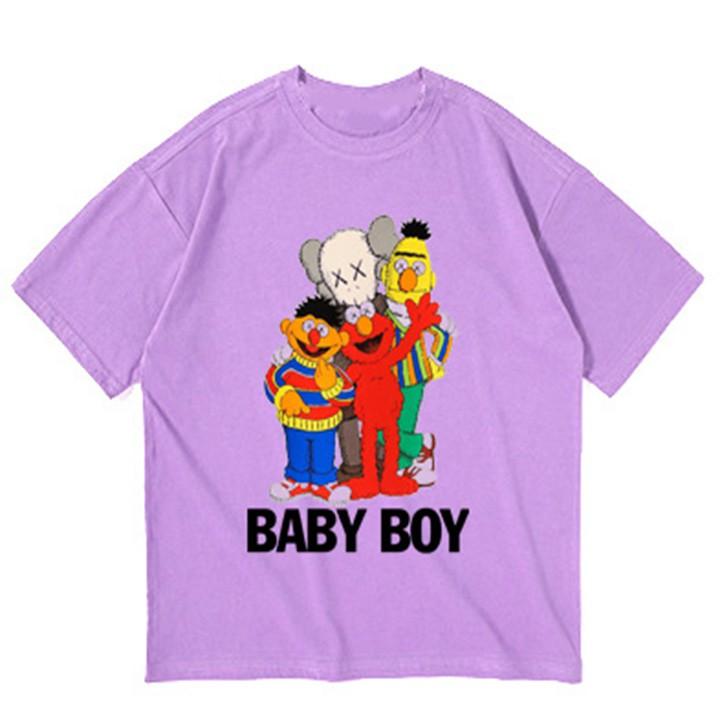 Áo thun bé trai form rộng in hình BABY BOY - ATBT24