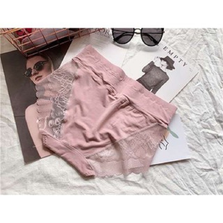 COMBO 3 QUẦN LÓT GEN BỤNG CẠP CAO CHẤT COTTON PHA REN LC16