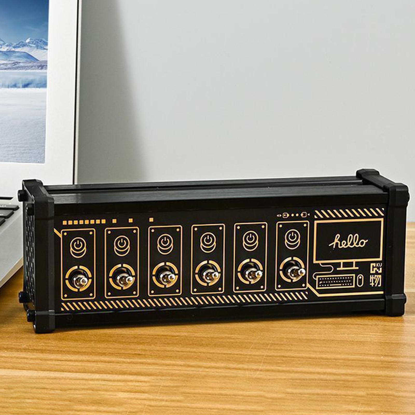 Portable 6 Port USB Hub Lightweight Power Adapter Splitter Expander Notebook