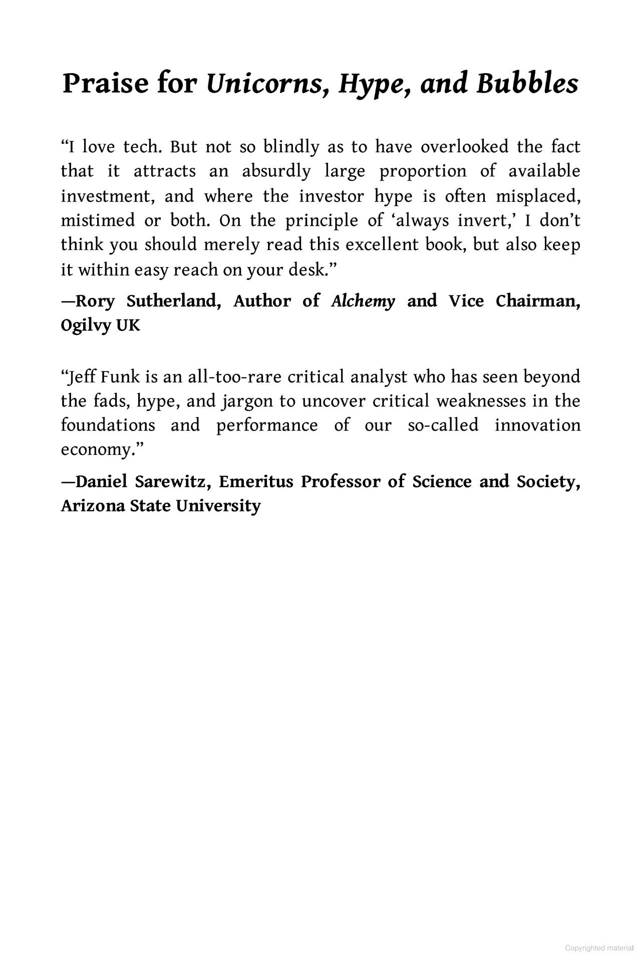 Sách ngoại văn: Unicorns, Hype And Bubbles