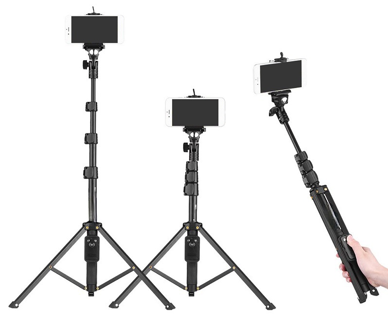 Gậy Chụp Hình Bluetooth Tripod 1388 Kèm Remote Cao Cấp