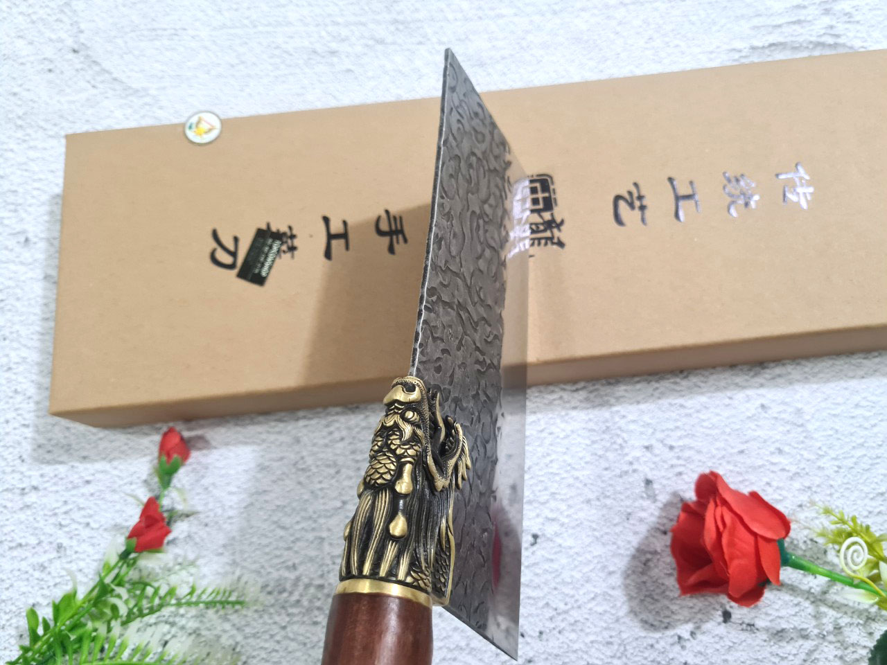 DAO BẾP - DAO THÁI KHÂU RỒNG MÃ A8 DT152 NT topcomshop vn