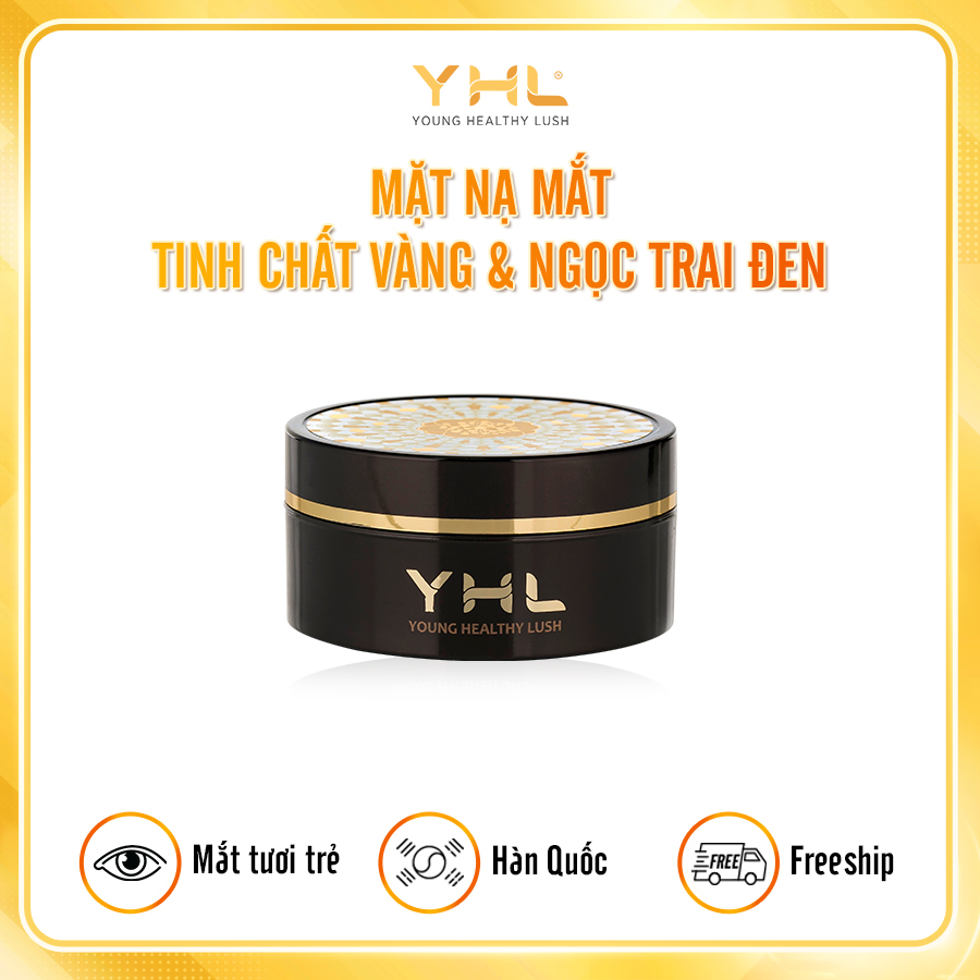 Mặt Nạ Mắt Tinh Chất Vàng Và Ngọc Trai Đen YHL