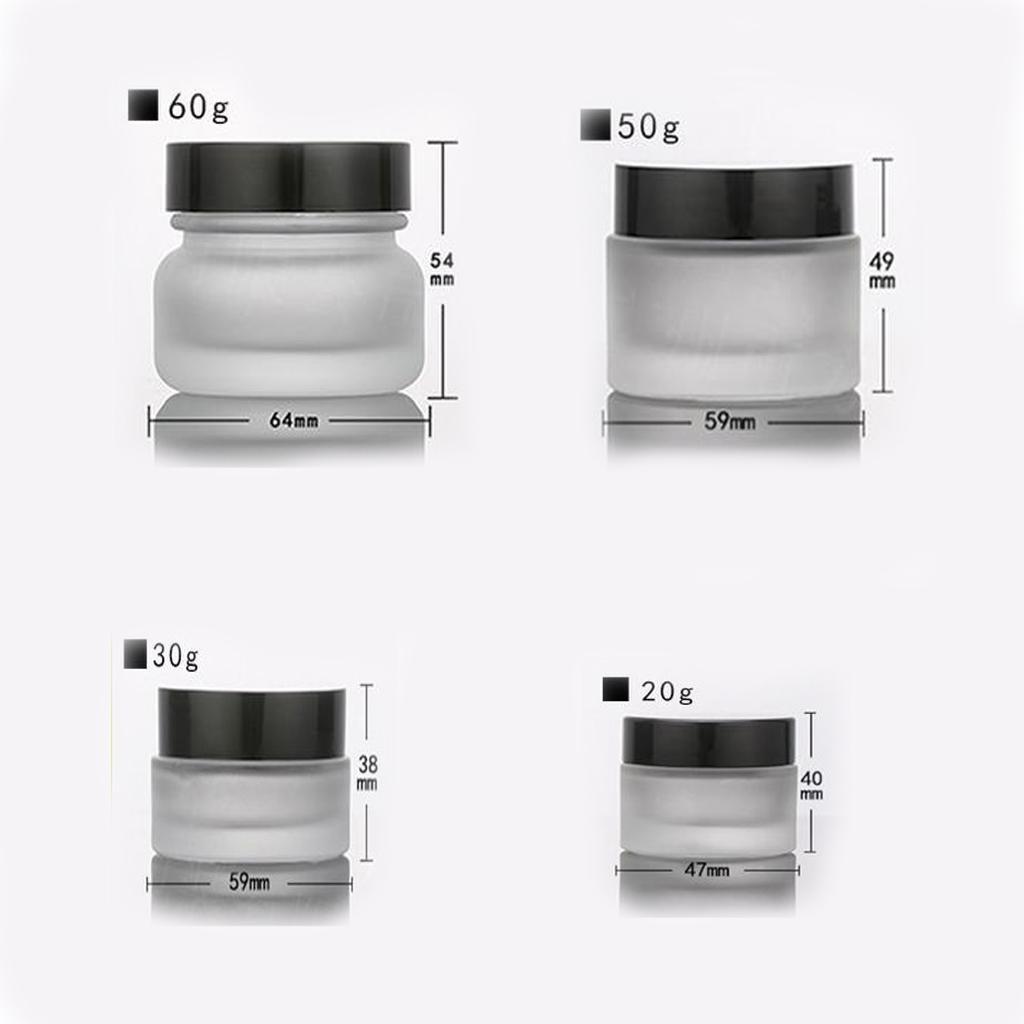 2 Pcs Makeup Pot Empty Box Cosmetic Jars Lotion Cream Storage Containers