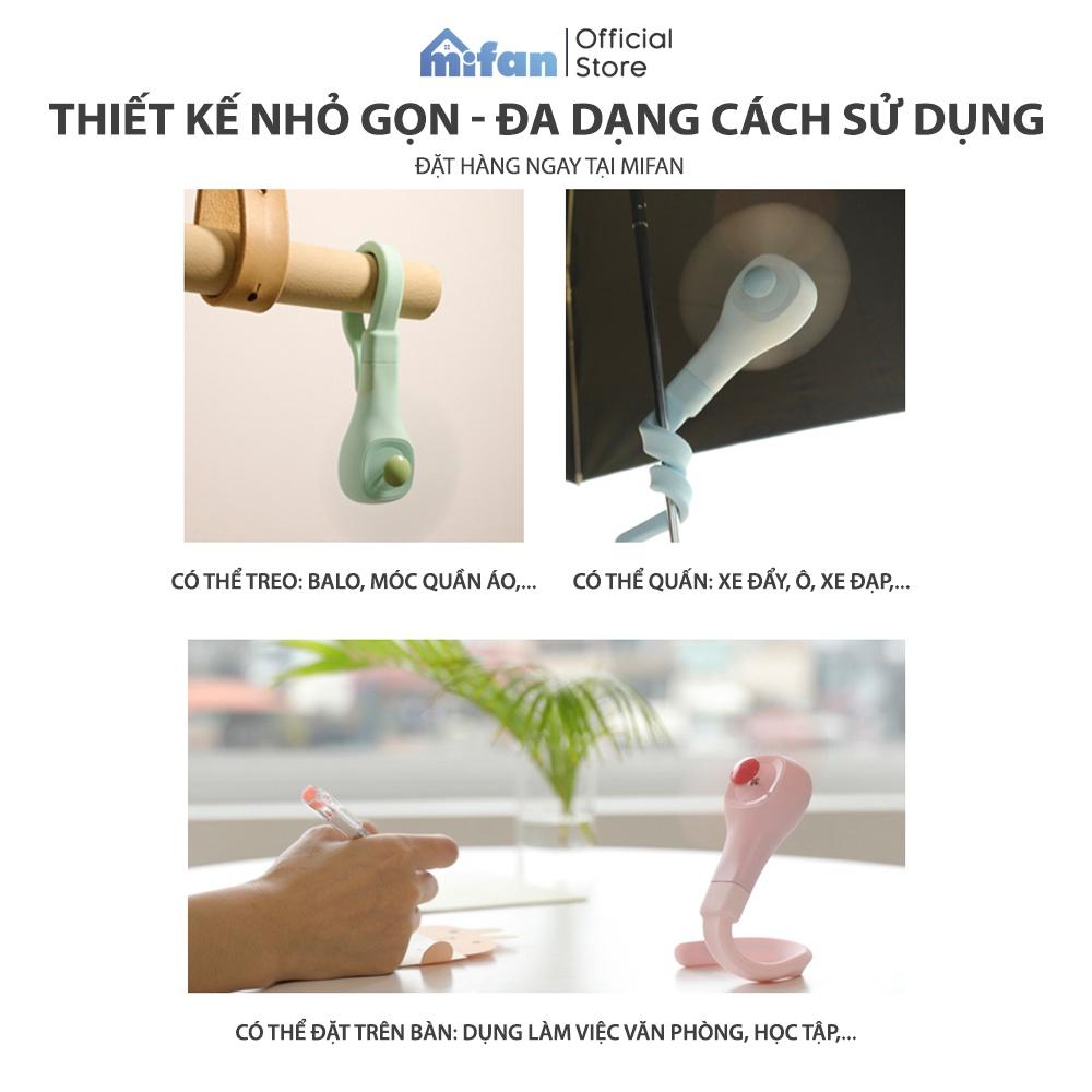 Quạt Cầm Tay Mini Đa Năng Tích Điện Mifan - Siêu Mát - Không Tiếng Ồn - Hàng Chính Hãng