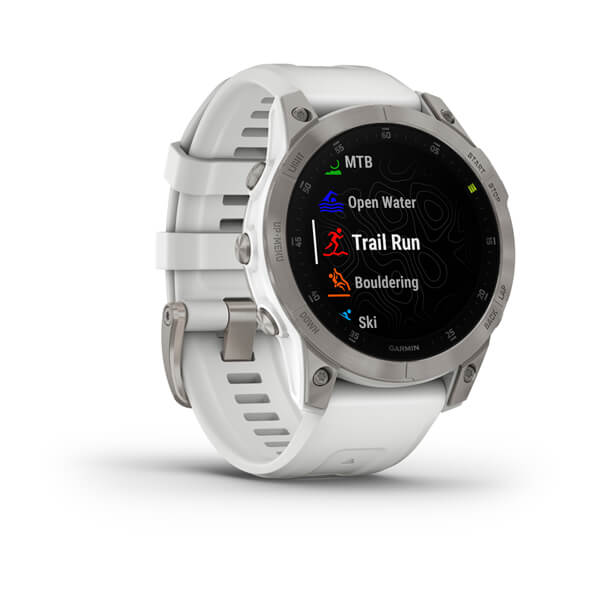 Đồng Hồ Thông Minh Garmin Epix 2 Sapphire - White Titanium - Hàng Chính Hãng