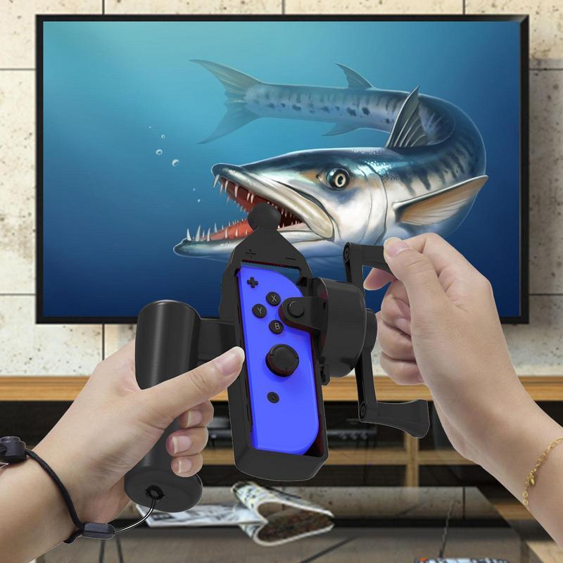 Hình ảnh Thanh câu cho Nintendo Switch Phụ kiện Bộ dụng cụ trò chơi câu cá cho bộ điều khiển chuyển đổi Thiết bị somatosensory màu sắc: màu đen