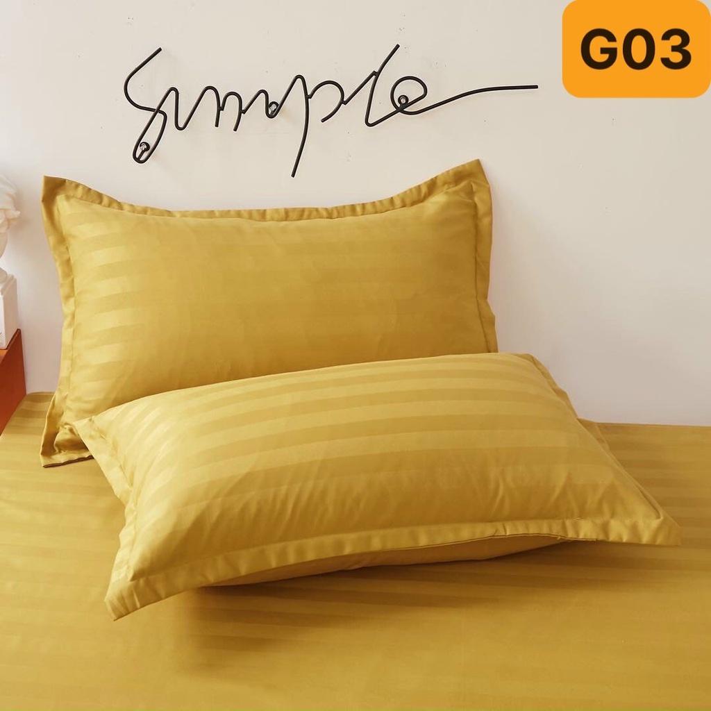 Vỏ Gối Nằm Cotton 3F, Hàng đẹp, chuẩn size, mềm mịn