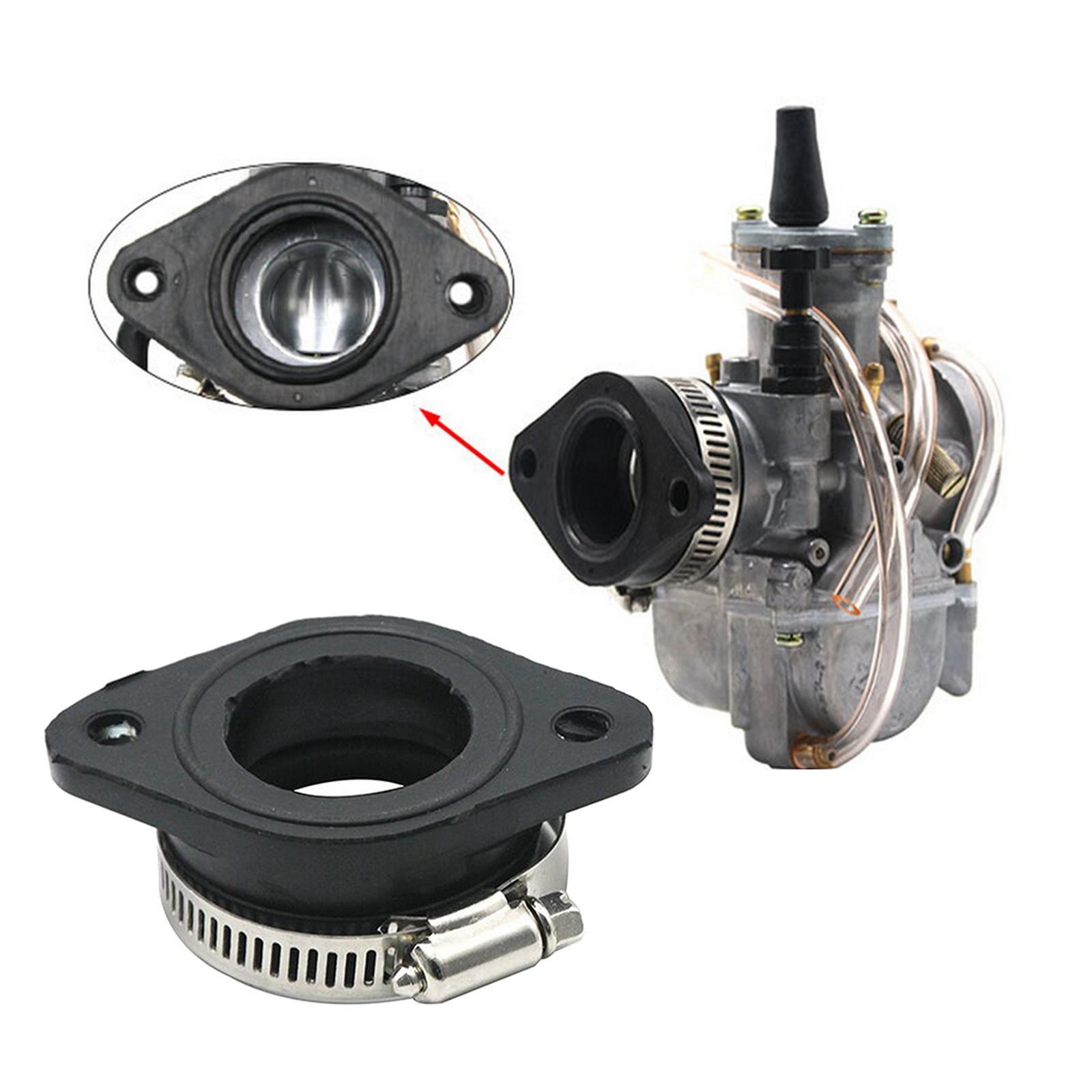 Carburetor Manifold Adapter/ Parts Inlet Intake Pipe Rubber Manifold Boot/ Fit for 28mm 30mm Carb for Koso for Pwk Pit Dirt Bike ATV