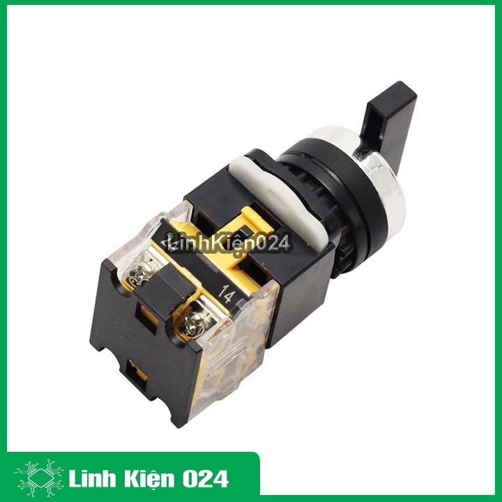Công Tắc Xoay 3 Vị Trí LA38 440V-10A Tự Hồi