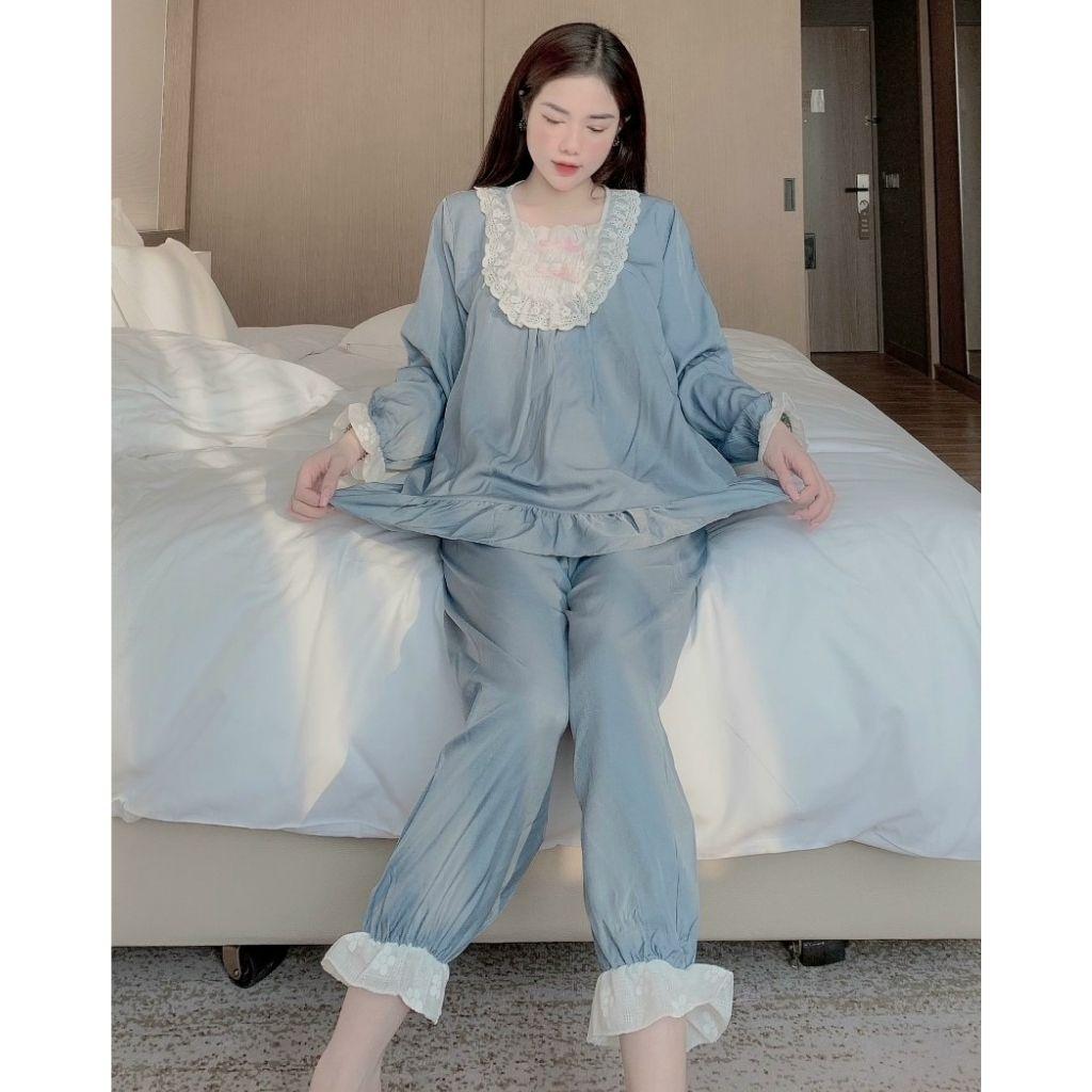 Bộ đồ bầu dài tay M406 chất đũi cao cấp freesize từ 45 đến 70kg