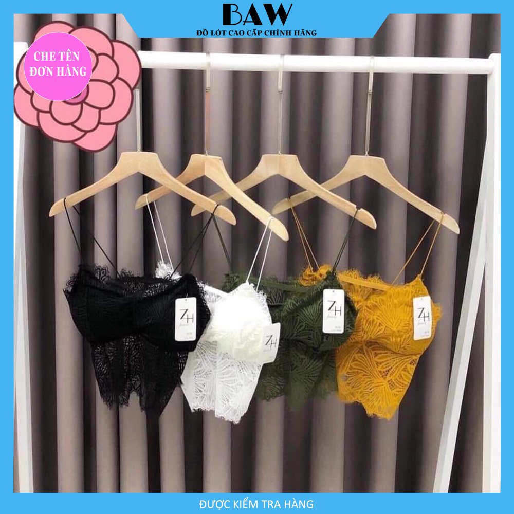 Áo Lót Bra dây chất liệu ren hoa lá cho mùa hè thương hiệu BAW mã AN19