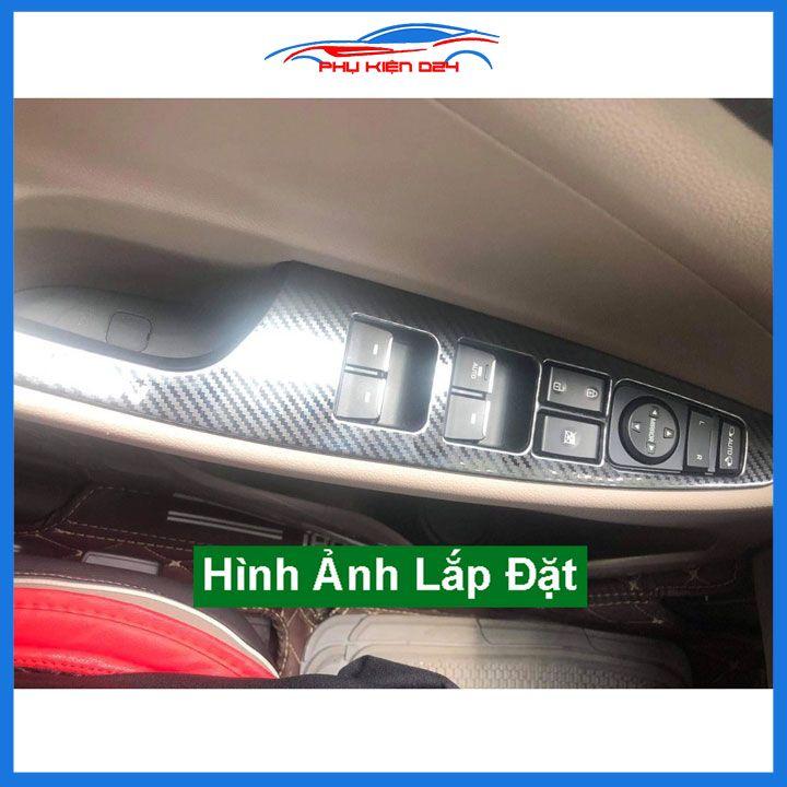 Ốp nội thất Tucson 2016-2017-2018-2019-2020 vân Cacbon bảo vệ chống trầy xước và làm đẹp xe