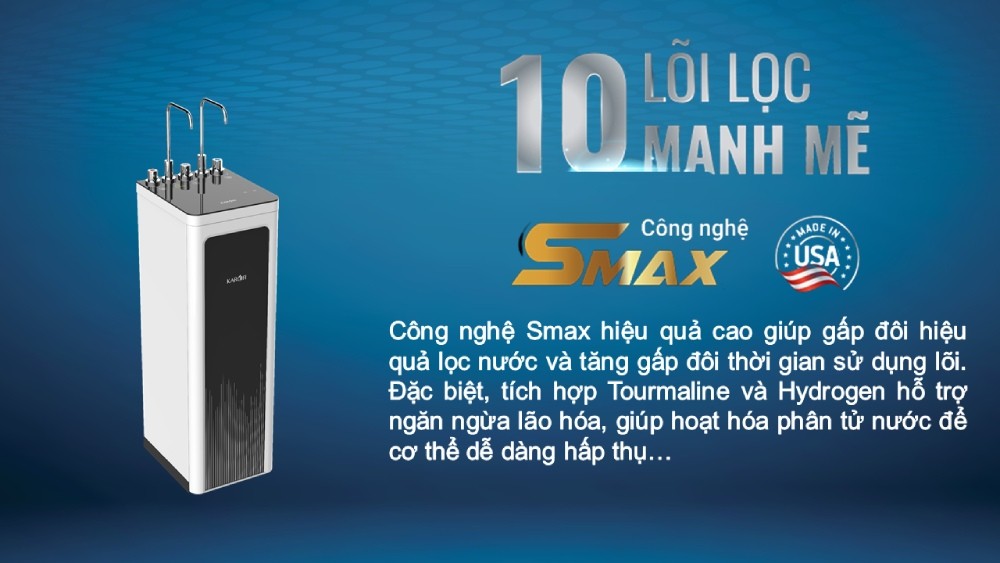 Máy lọc nước nóng lạnh 2 vòi KAROFI KAD-D952 - Hàng chính hãng