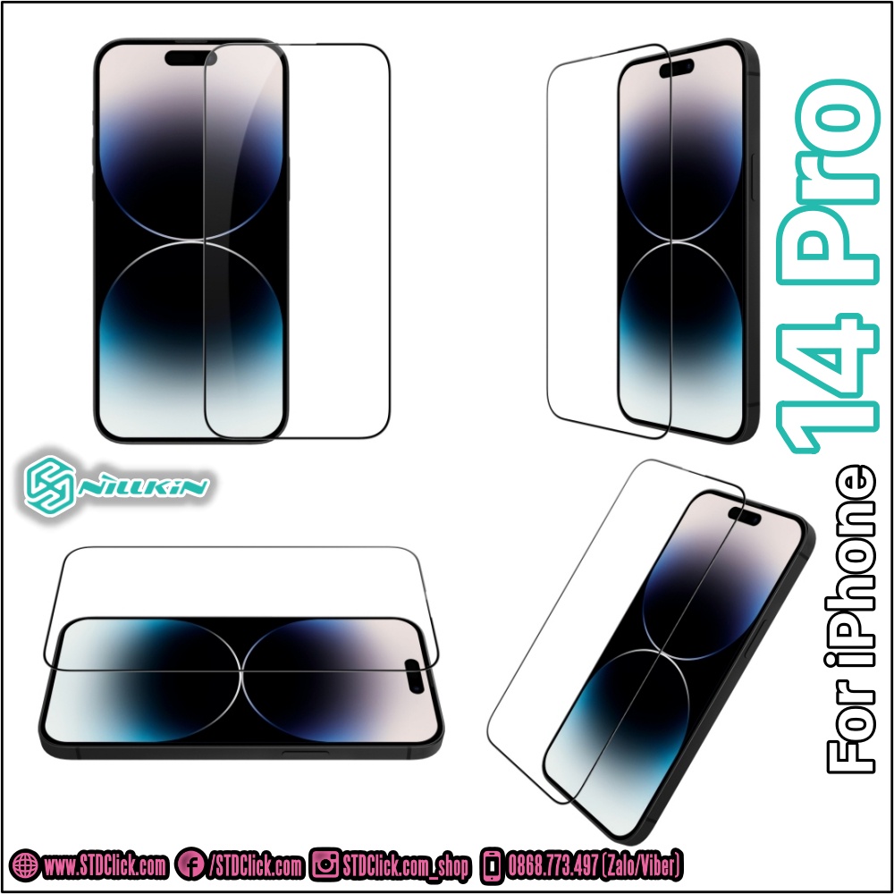 KÍNH CƯỜNG LỰC DÀNH CHO ĐIỆN THOẠI IPHONE 14 PRO NILLKIN CP+PRO 2.5D