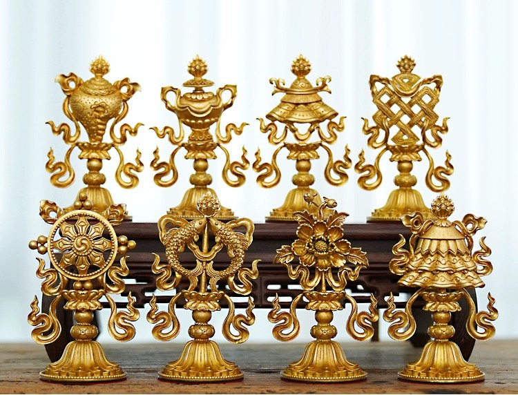 Bát kiết tường đồng cỡ bé