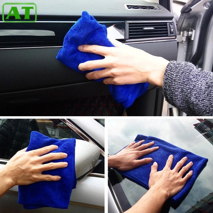 Khăn Lông 40x60cm Chuyên Dụng Lau Rửa Đánh Bóng Ô Tô Xe Hơi Siêu Thấm Hút Màu Ngẫu Nhiên
