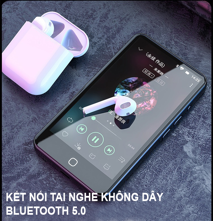 (Hỗ trợ Tiếng Việt) Máy Nghe Nhạc Android MP4 Màn Hình Cảm Ứng 4.5 Inch Bluetooth WiFi Ruizu H5 Bộ Nhớ Trong 16GB - Hàng Chính Hãng