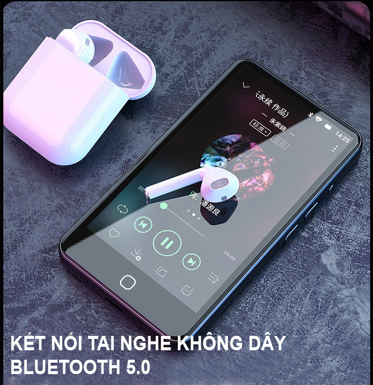 (Hỗ trợ Tiếng Việt) Máy Nghe Nhạc Android MP4 Màn Hình Cảm Ứng 4.5 Inch Bluetooth WiFi Ruizu H5 Bộ Nhớ Trong 16GB - Hàng Nhập Khẩu