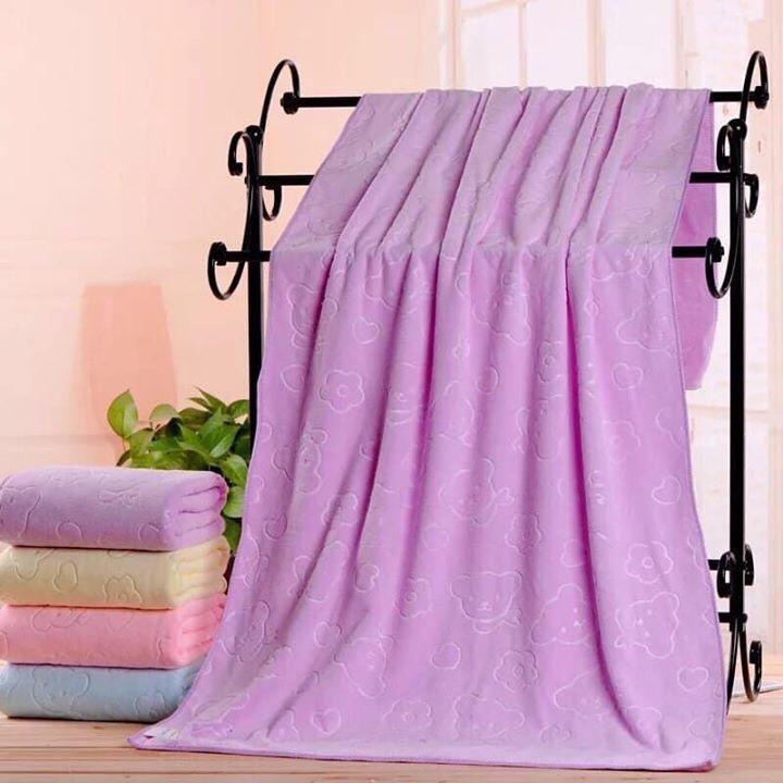 Combo 5 khăn tắm họa tiết cotton xuất Nhật 70cm x 140cm