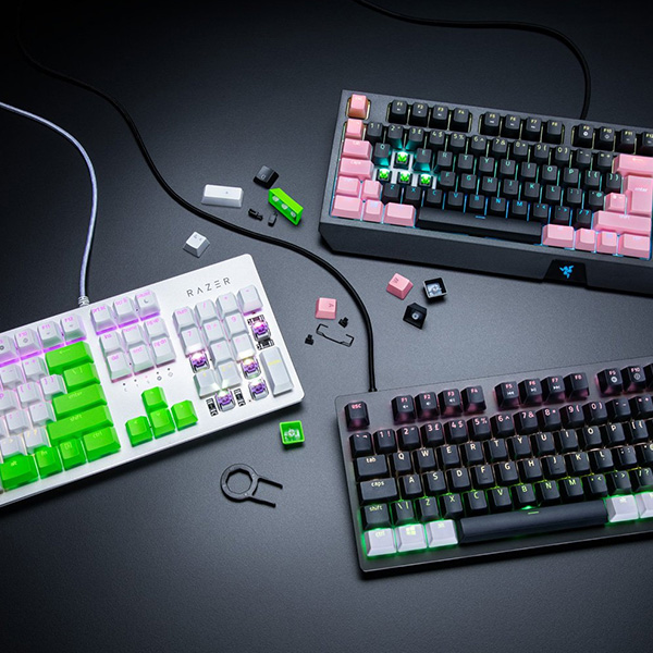 Bộ phím bấm Razer PBT Keycap Upgrade Set-Classic-Đen(Black)_RC21-01490100-R3M1- HÀNG CHÍNH HÃNG