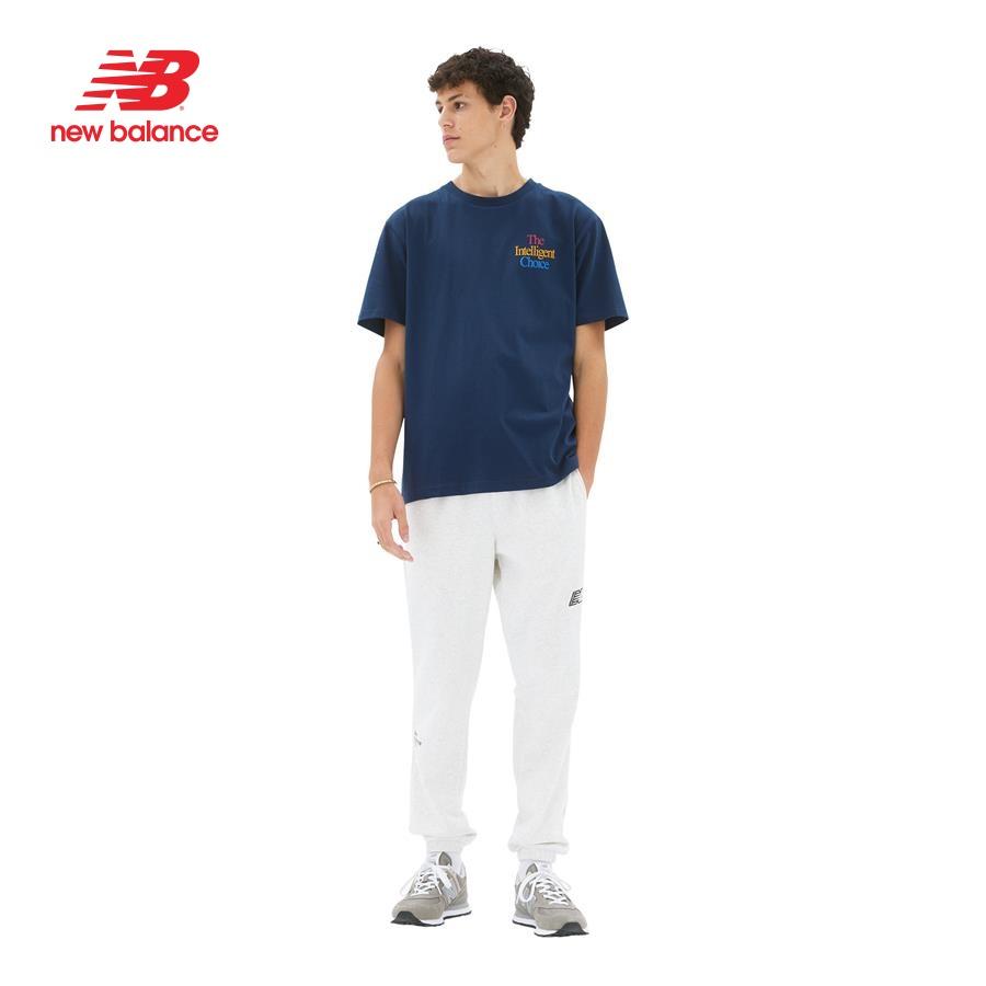 Áo thun thời trang nam New Balance APP LIFESTYLE T-SHIRT M NATURAL INDIGO - AMT23502NGO (form châu á)