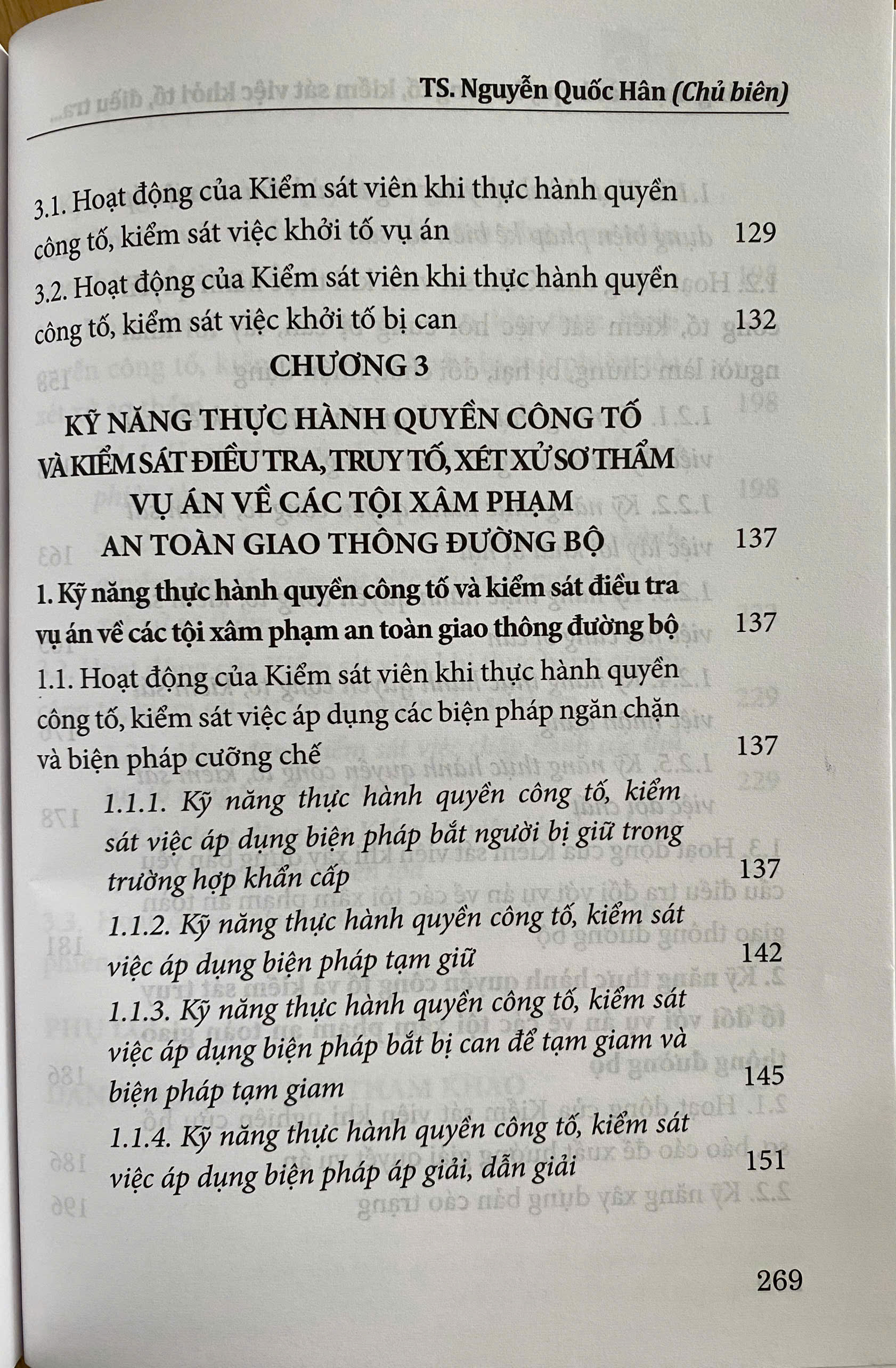 Kỹ Năng Thực Hành Quyền Công Tố, Kiểm Sát Việc Khởi Tố, Điều Tra, Truy Tố, Xét Xử Sơ Thẩm Vụ Án Về Các Tội X.  âm phạm An Toàn Giao Thông