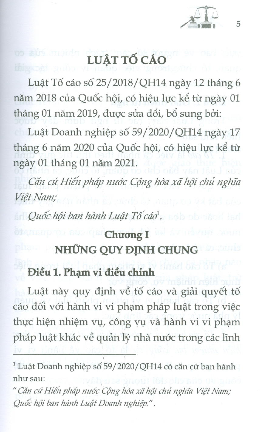 Luật Tố Cáo Và Văn Bản Hướng Dẫn Thi Hành